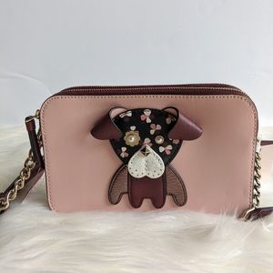 🔥🔥🔥 Spade Double Zip Small Floral Pup Crossbody